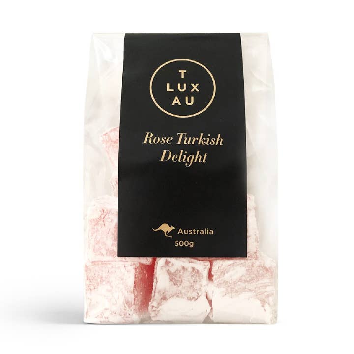 Large - Rose Turkish Delight 500g for wholesale by TLUXAU