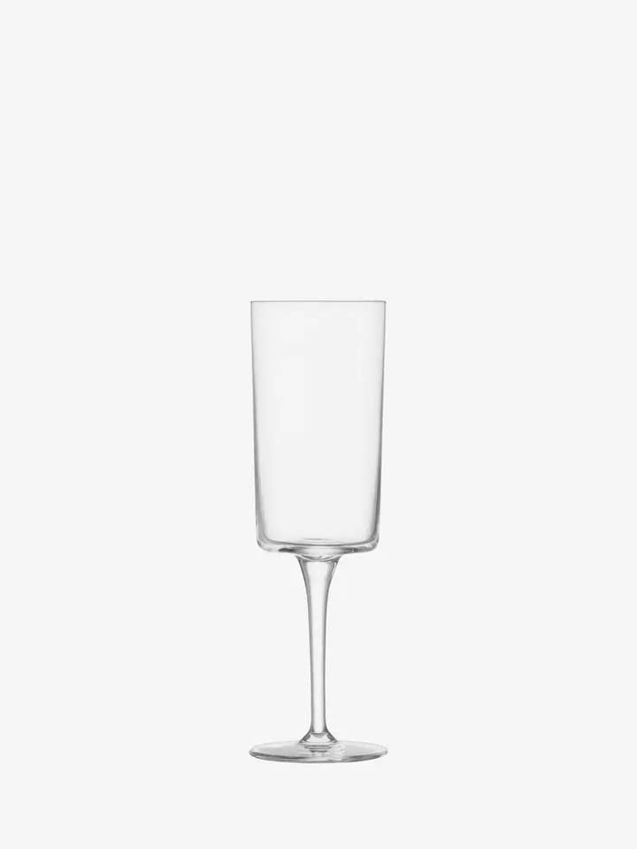 Gio Champagne Flute 210ml Clear x 4 for wholesale by LSA International