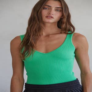 New Neon Green Light Weight Netted Bralette Top by Nikibiki One