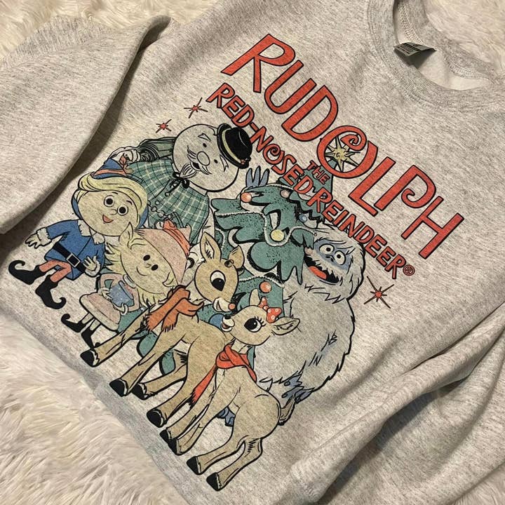 Rudloph Christmas sweatshirt for wholesale by StricklandDesignCo