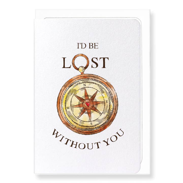I'D BE LOST: Biglietto di auguri per la vendita all'ingrosso da parte di Ezen Trade