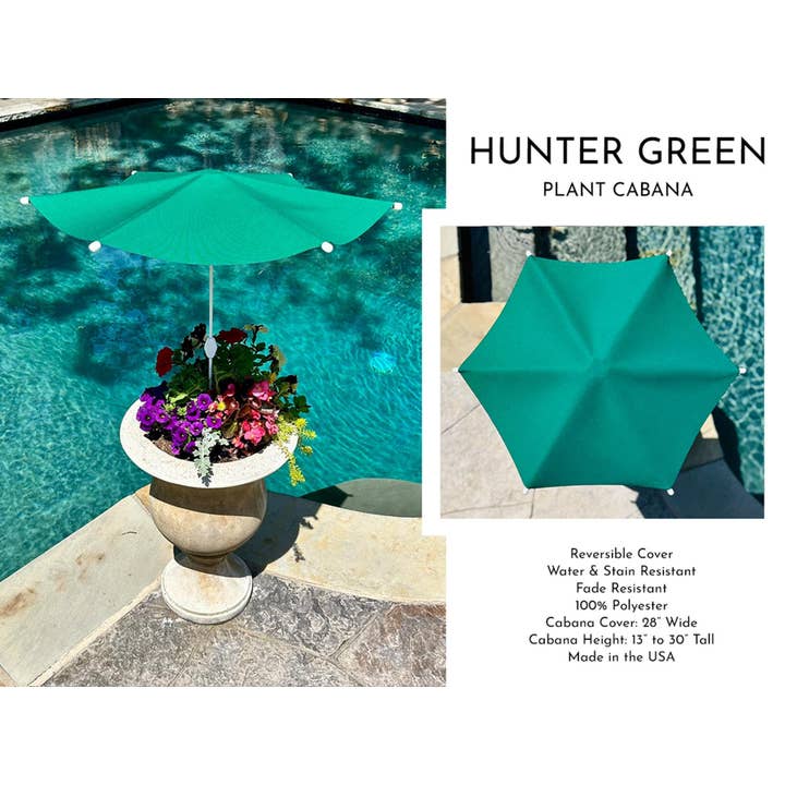 Hunter Green Plant Cabana - 28"Wx30"T - Assembly Required for wholesale by Plant Cabana