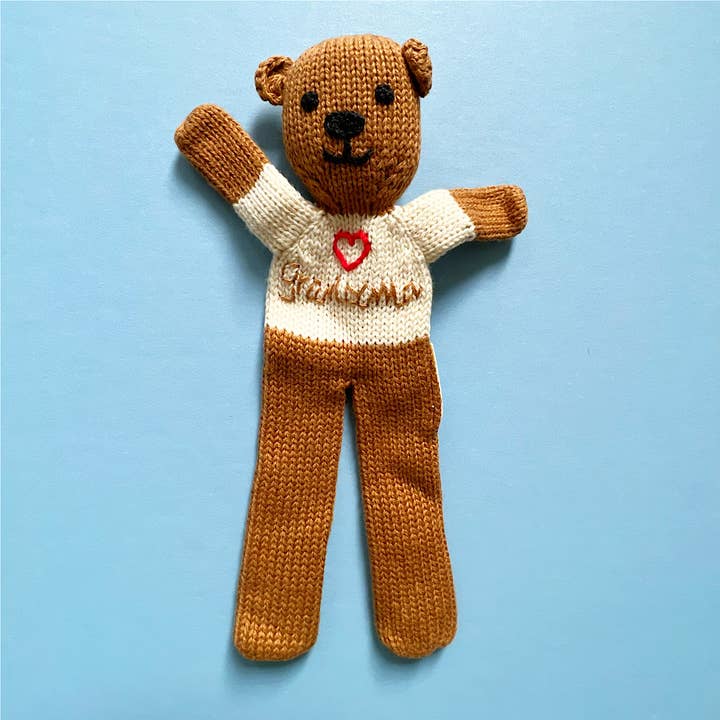 Grandpa and Grandma Teddy Bear Toy - 7.5" long (Machine Washable) for wholesale by Estella