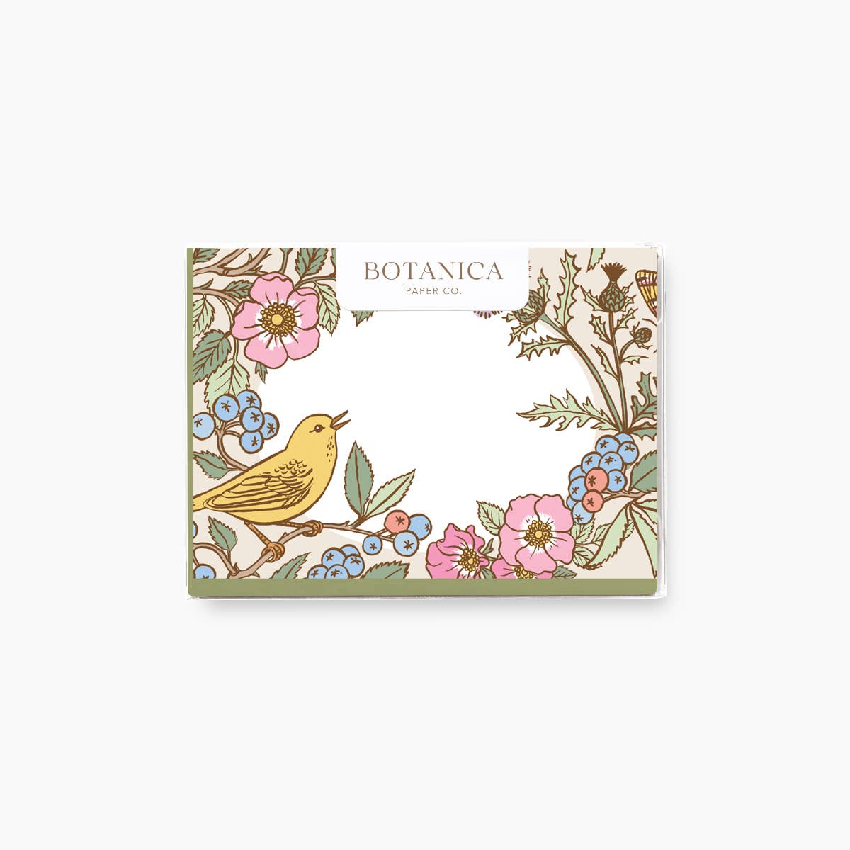 Botanica Paper Co. - Wholesale Stationery/Notecard Set - SONGBIRDS | mini boxed cards of 8