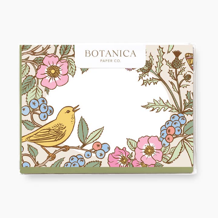 SONGBIRDS | mini-boîtes de 8 cartes pour la vente par Botanica Paper Co.