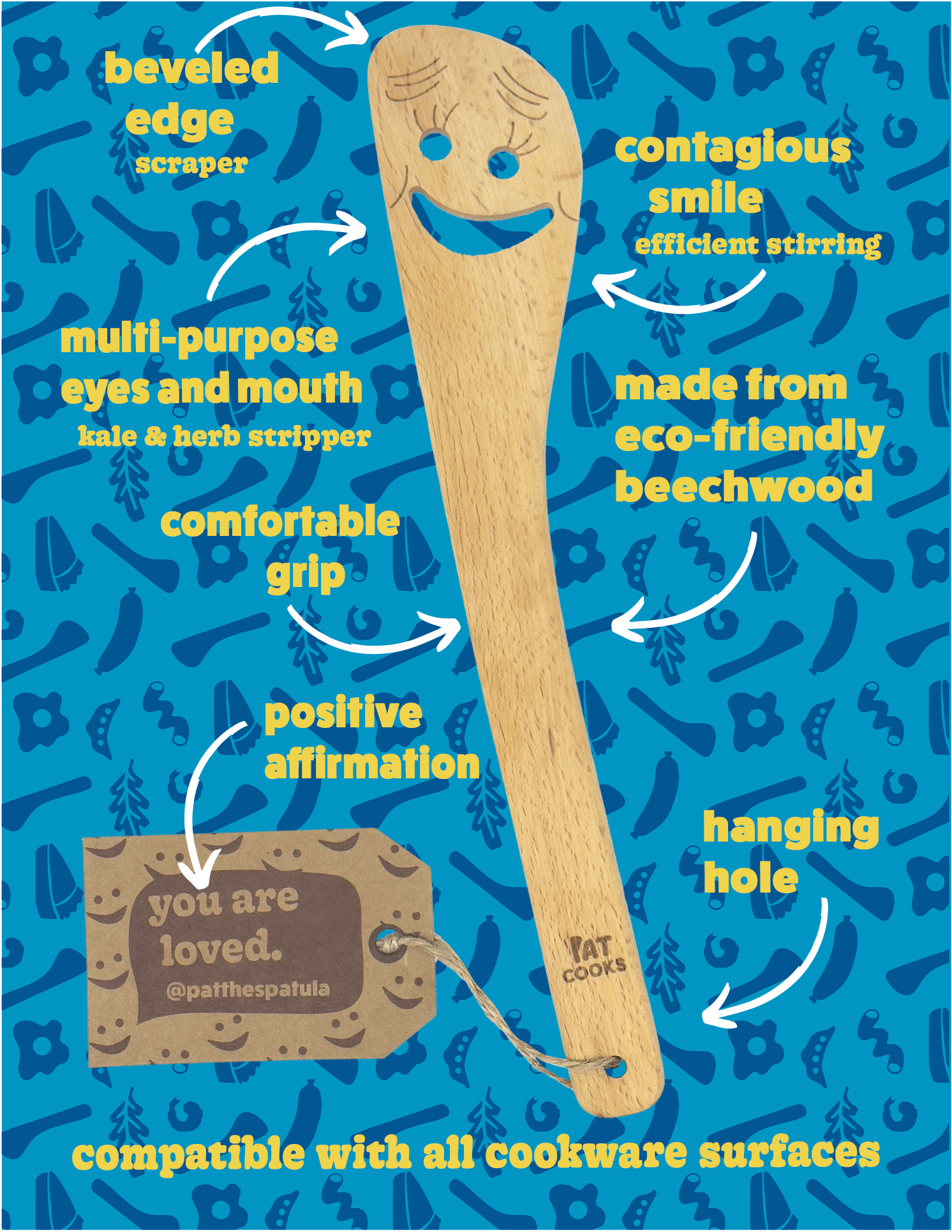 Pat Cooks - Wholesale Spatula/Turner - Pat the Spatula0