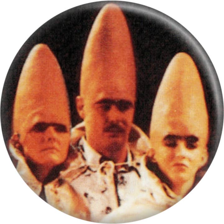 Pin-on Button - 1.25 Inch - The Coneheads for wholesale by Square Deal Recordings & Supplies