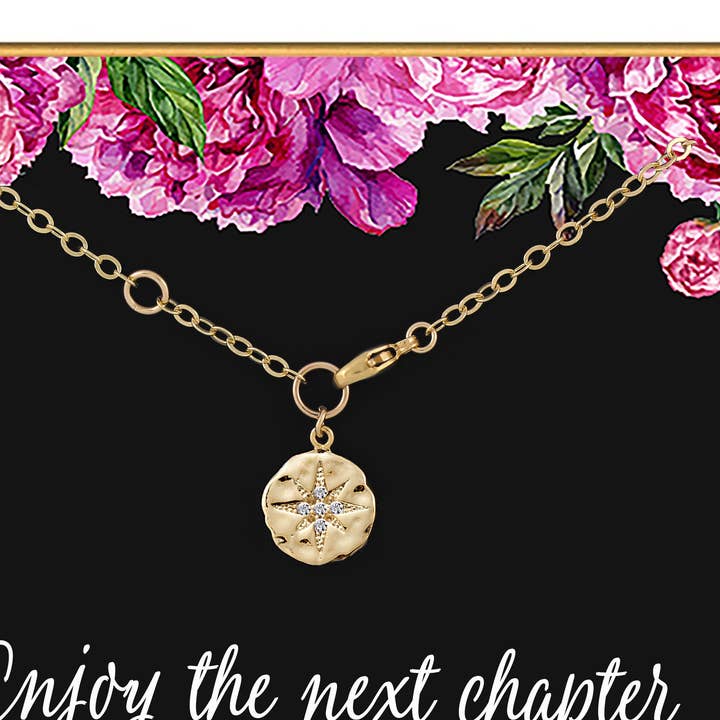 A Charmed Impression Retirement Gift for Women • Enjoy The Next Chapter • Diamond Starburst Charm Bracelet• Gold • Congratulations • You'll be Missed • Be Proud of The Difference You Have Made and other Purchase Wholesale congratulations bracelet. Free Returns & Net 60 Terms on Faire trending on Faire.