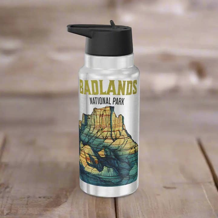 Badlands National Park isoleret vandflaske tumbler 32oz for engroshandel hos Parks Apparel