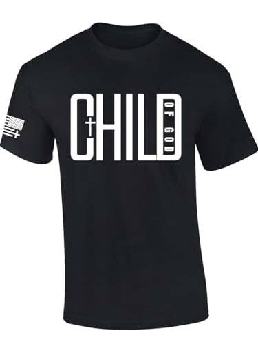 T-shirt Enfant de Dieu Croix T-shirt MC pour la vente par Trenz Shirt Company