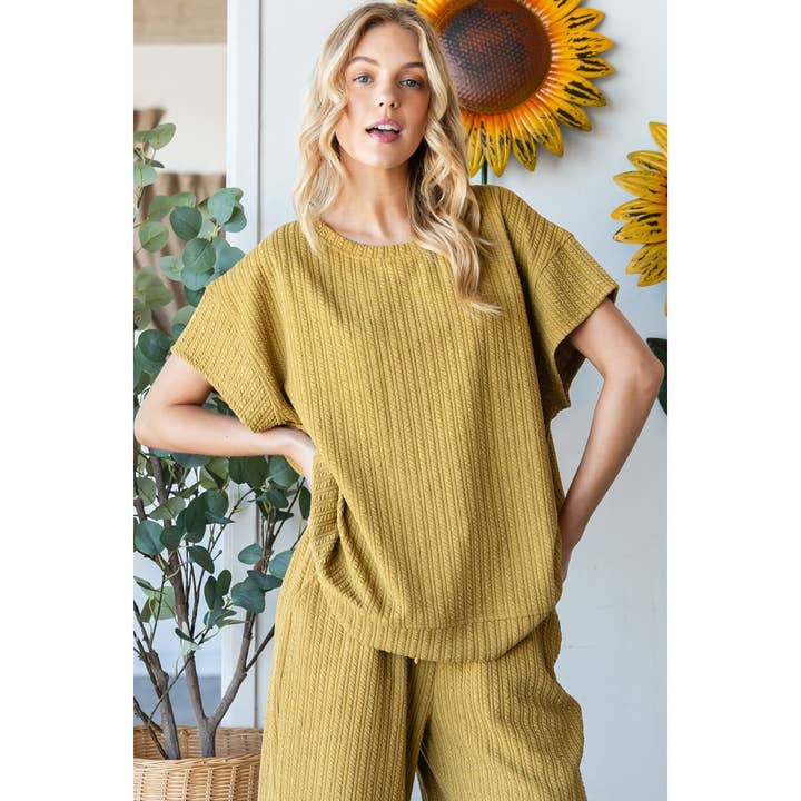 Veveret - Wholesale Knit Top - Women's - Waffle Textured Knit Top16