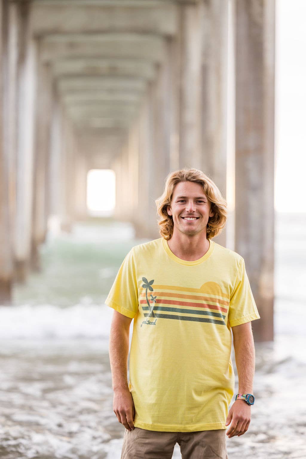 Goodseed Clothing - Wholesale Screen Printed T-Shirt - Men's - Rise N Shine Tee Yellow3