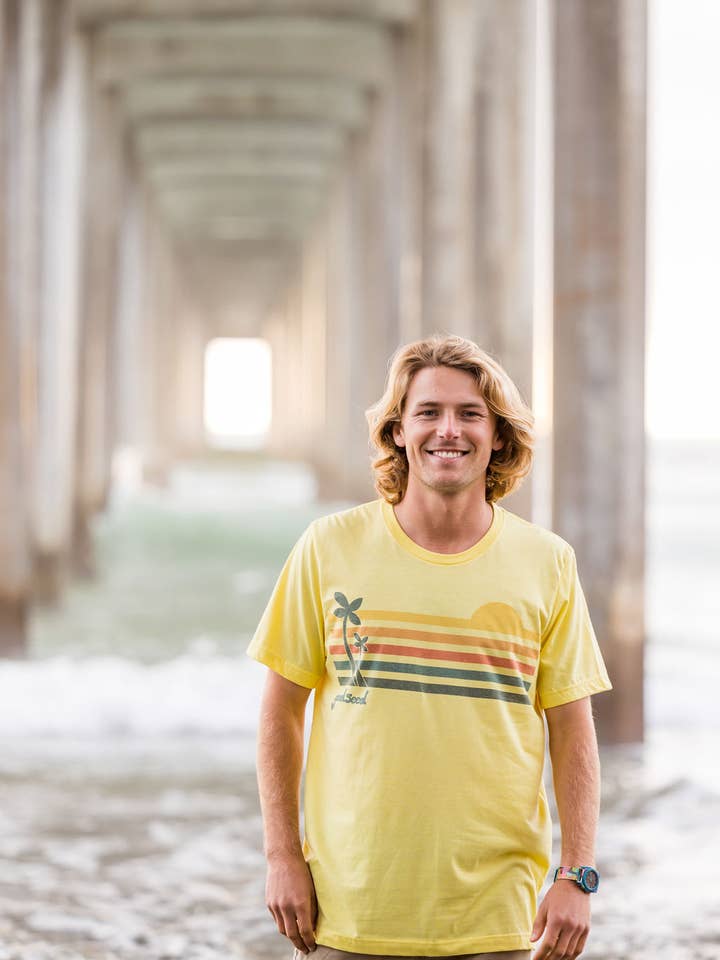 Goodseed Clothing - Wholesale Screen Printed T-Shirt - Men's - Rise N Shine Tee Yellow3