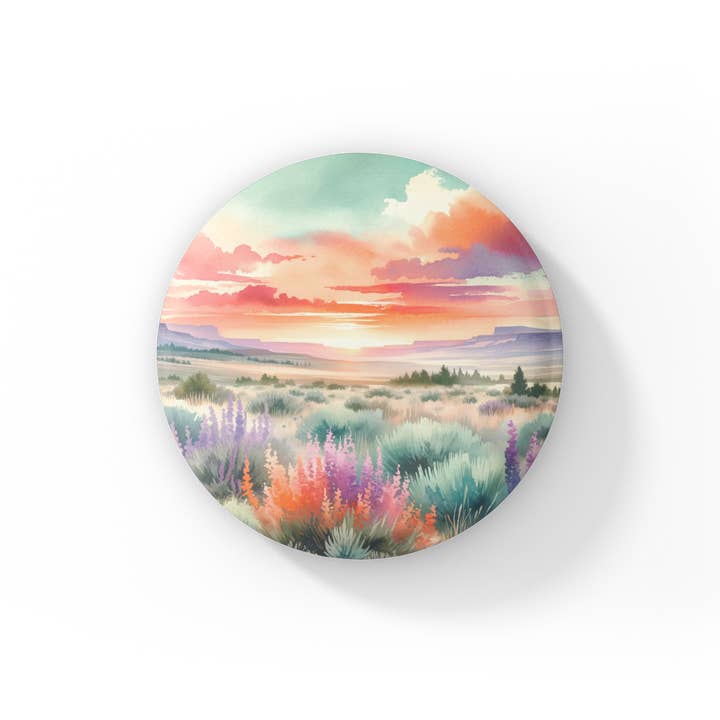 Southwest Desert Pin Button, Southwest Keychain, Magnet for wholesale by NatureCuts