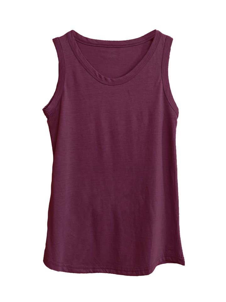 Women's Flowy Tank in Cotton/Modal for wholesale by Clean Tee Factory