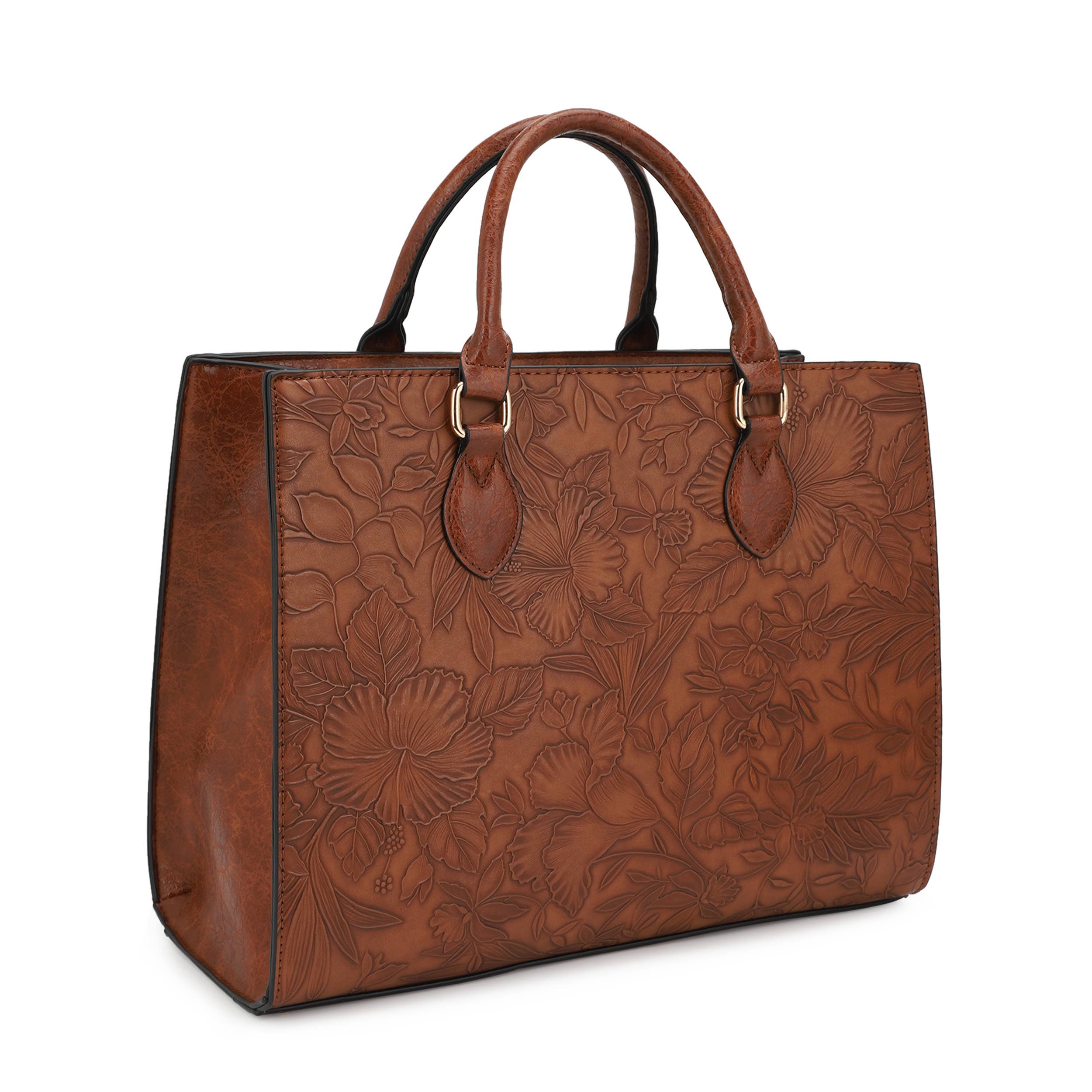 KAYLA+AVA – wholesale Bärkasse - Dam – Meredith Hibiscus blommig präglad 2 i 1 tyguppsättning9