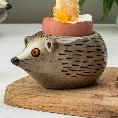 Eierbecher mit Igelmotiv für den Großhandel von Hannah Turner Ltd