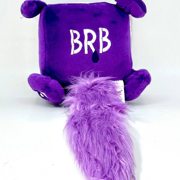 Squaredy Cats - Wholesale Stuffed/Plush Toy - Kids & Baby - GhostPuss PURPLE signature size SIGNED AND NUMBERED plushie xxx/2002