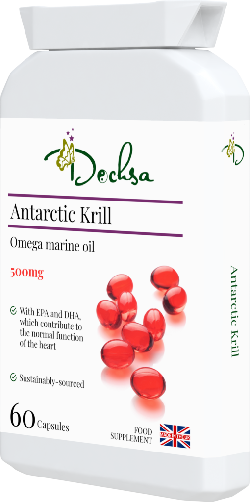 Dochsa Ltd – wholesale Oralt tillskott/Vitamin – Antarktisk Krill 60 Gelkapslar - Hjärtat EPA & DHA4