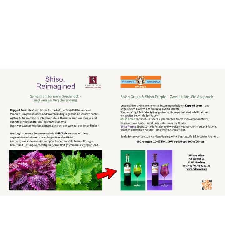 Full Circle - Wholesale Liqueur - Shiso Purple 700 ml – Floral Liqueur from Shiso & Plum1