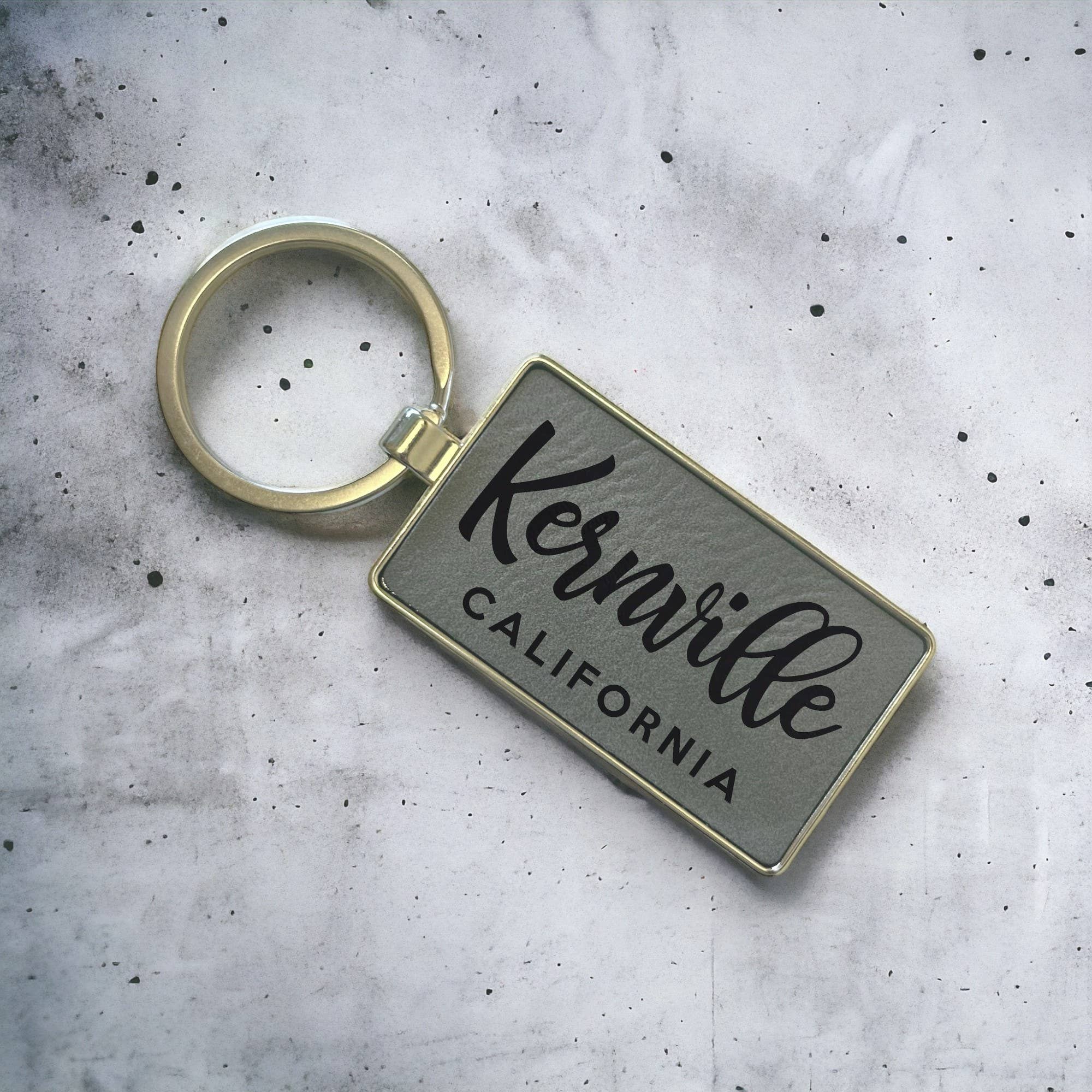 The Lillie Pad - Wholesale Keychain - Unisex - Custom Hometown City & State Leatherette + Metal Keychain5