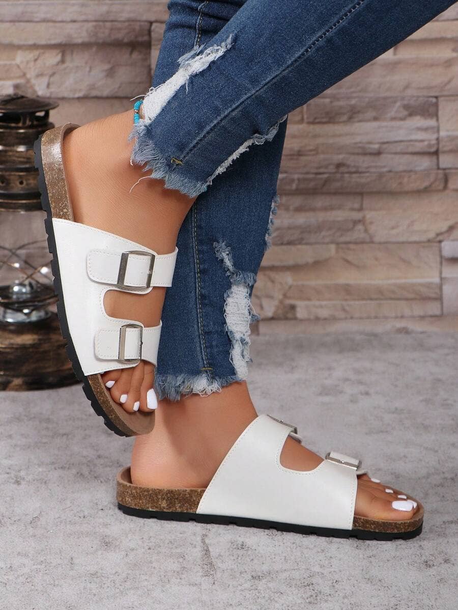 No Doubt Shoes - Wholesale Sandals - Women's - SOFT FOOTBED SUMMER FLAT SLIDERS SANDALS13