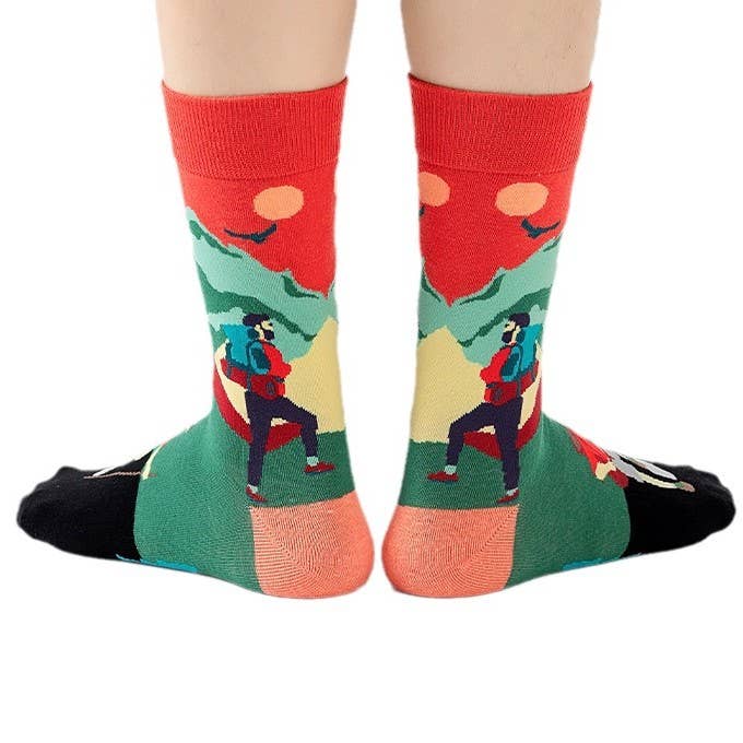 Tourtiwi - Vente Chaussettes – unisexe - Chaussettes d'illustration de dessin animé personnalisées14