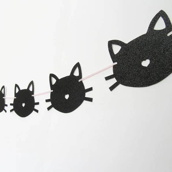 Cat Banner for wholesale by The Confetti Mixer