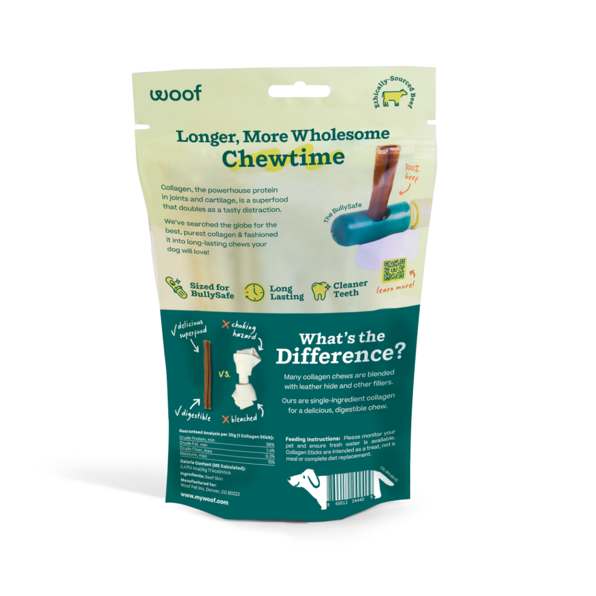 Woof - Wholesale Pet Treats - Dog - BullySafe Chews - Pure Collagen4