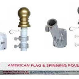 Ensembles de mâts à drapeau rotatifs pour la vente par Flags Unlimited