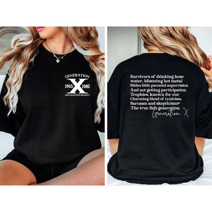 NVC Ecommerce LLC - Wholesale T-Shirt (Graphic) - Women's - Generation X Shirt, Raised on Hose Water Shirt 1