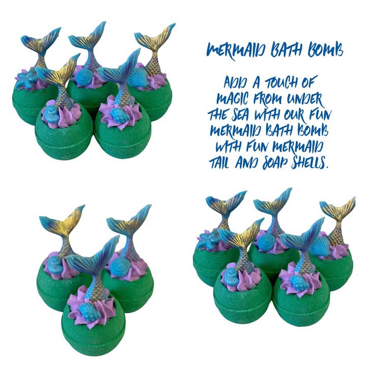 Scrub Cosmetics - Wholesale Bath Bomb/Fizz - Mermaid Bath Bombs With Foaming Butter3