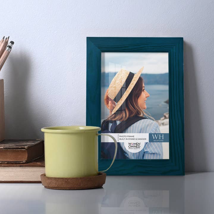 Wexford Home - Wholesale Picture Frame - Photo Frame, Real Wood with Wood Grain, Ocean Blue8
