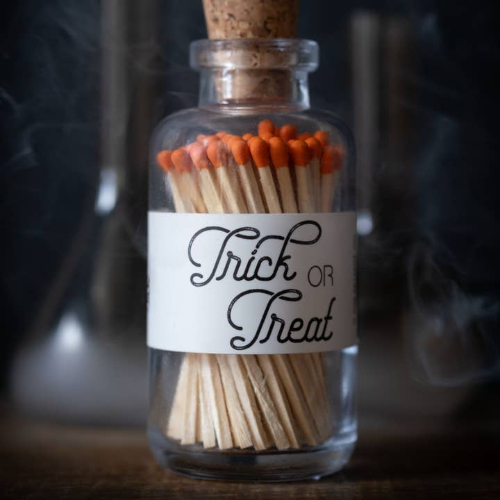 Apothecary Vintage Halloween Trick or Treat Matches and other Purchase Wholesale apothecary candy jars. Free Returns & Net 60 Terms on Faire trending on Faire.