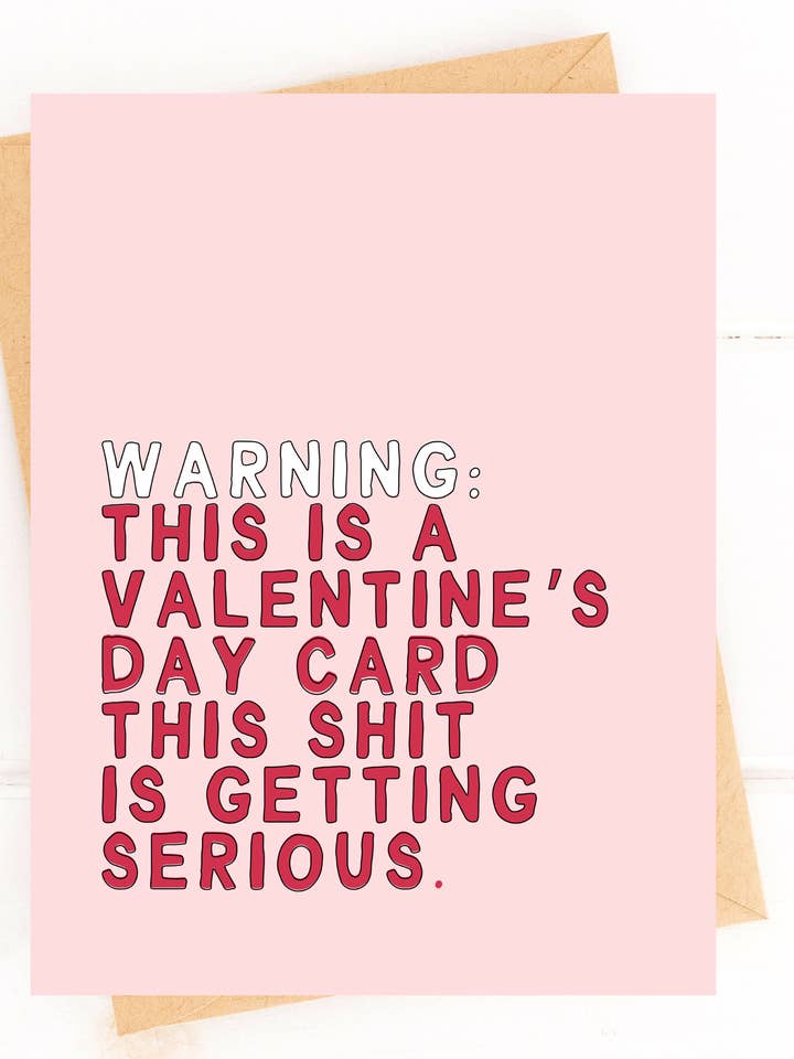 Carte de Saint-Valentin drôle Avertissement Ceci est une Valentine pour la vente par Five Dot Post