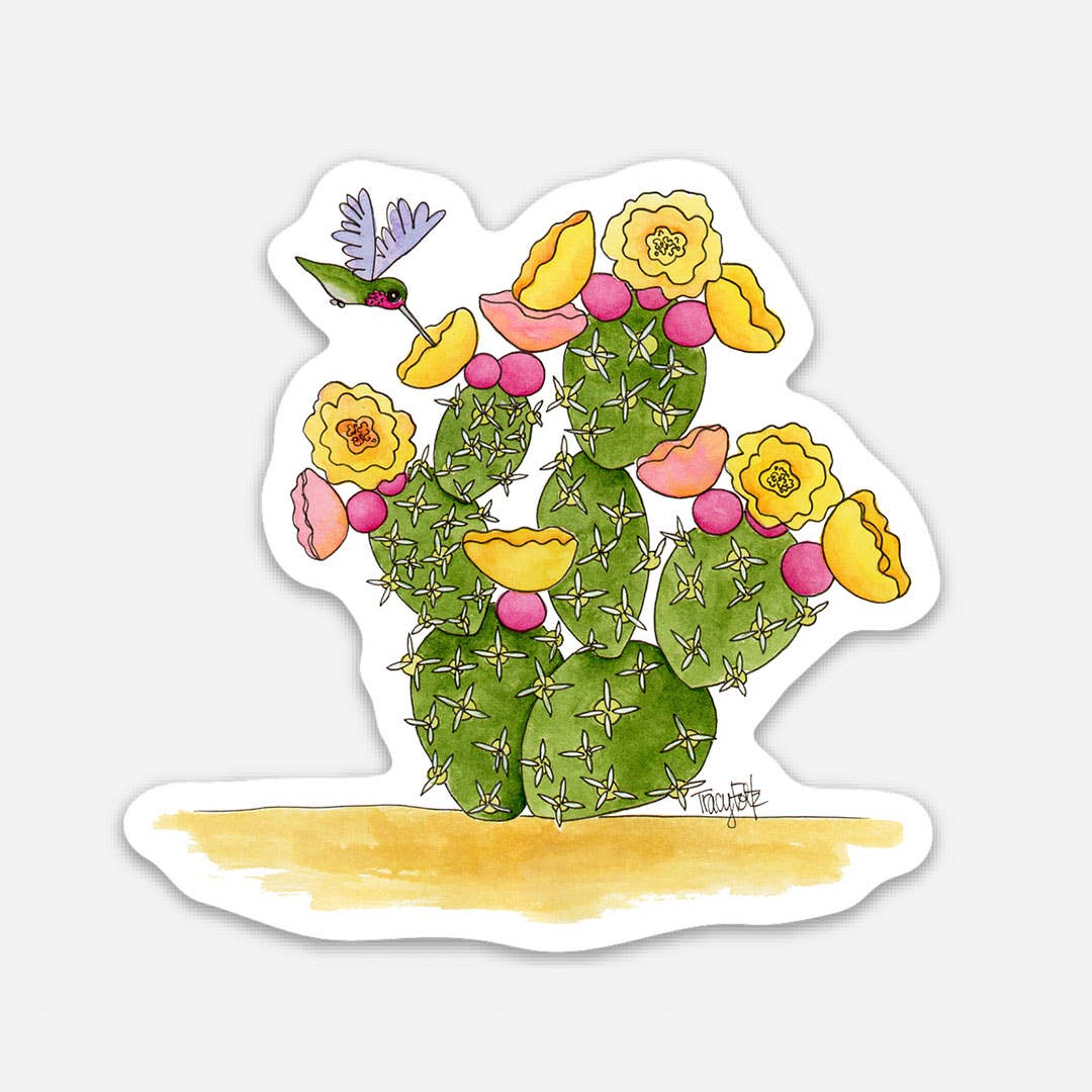 Zinnia Sky Studio LLC - Wholesale Sticker - Prickly Pear Fun Vinyl Sticker0
