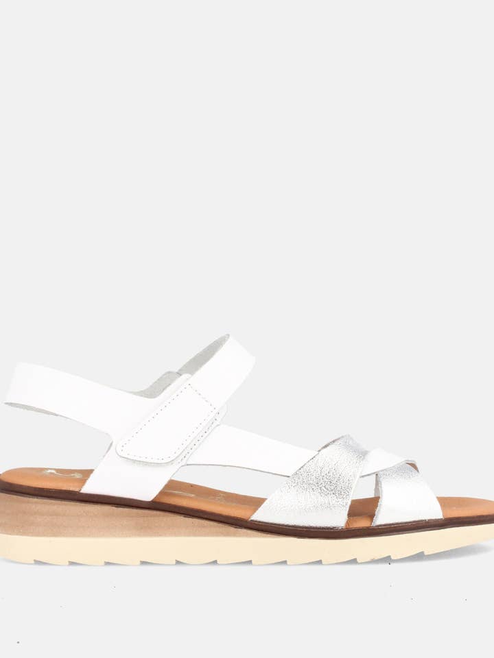 VENTURA GRAIN SILVER/WHITE for wholesale by NEOX CALZADOS, S.L.U. (Marila Shoes)