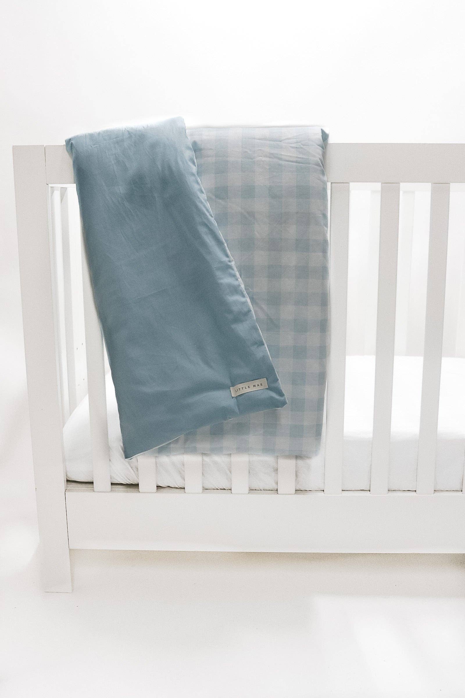 Little Mae and Co - Wholesale Quilt - Kids & Baby - Marine Gingham Quilted Blanket5