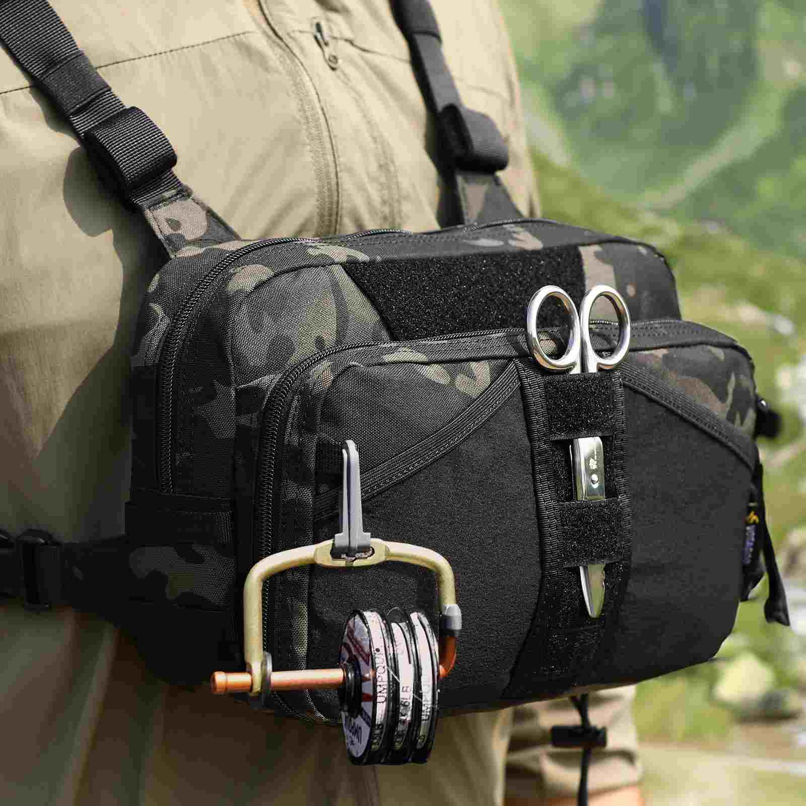 Antarctica Outdoors - Wholesale Sporting Accessories - Votagoo Fishing Chest Pack, Fly Fishing Bag for Men and Women, Tackle and Fly Boxes Storage Pack, Hunting Binocular Pack6