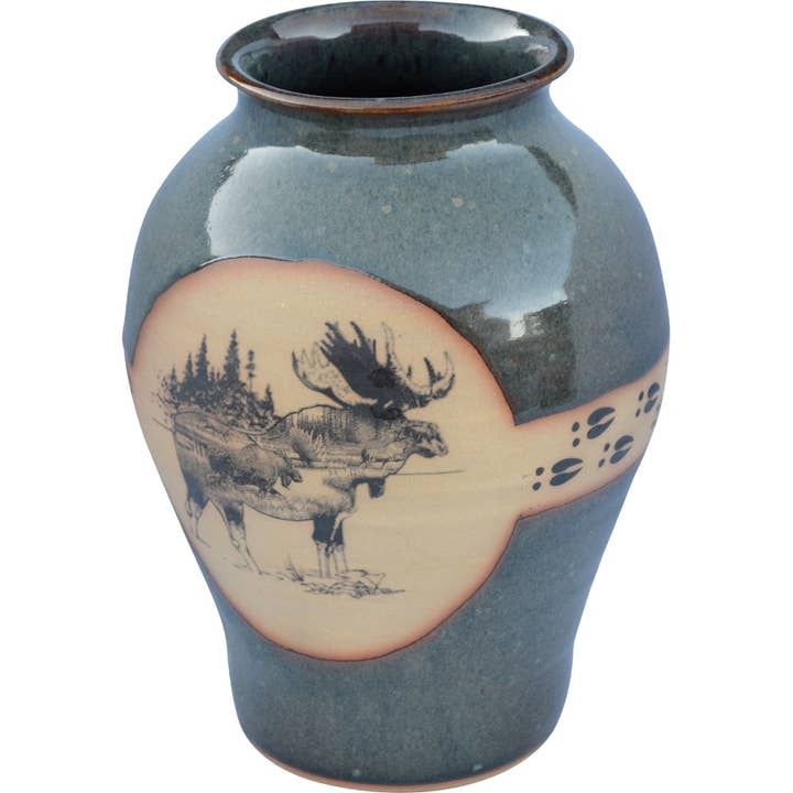 Moosetracks Medium Neck Vase (made to order) for wholesale by Always Azul Pottery