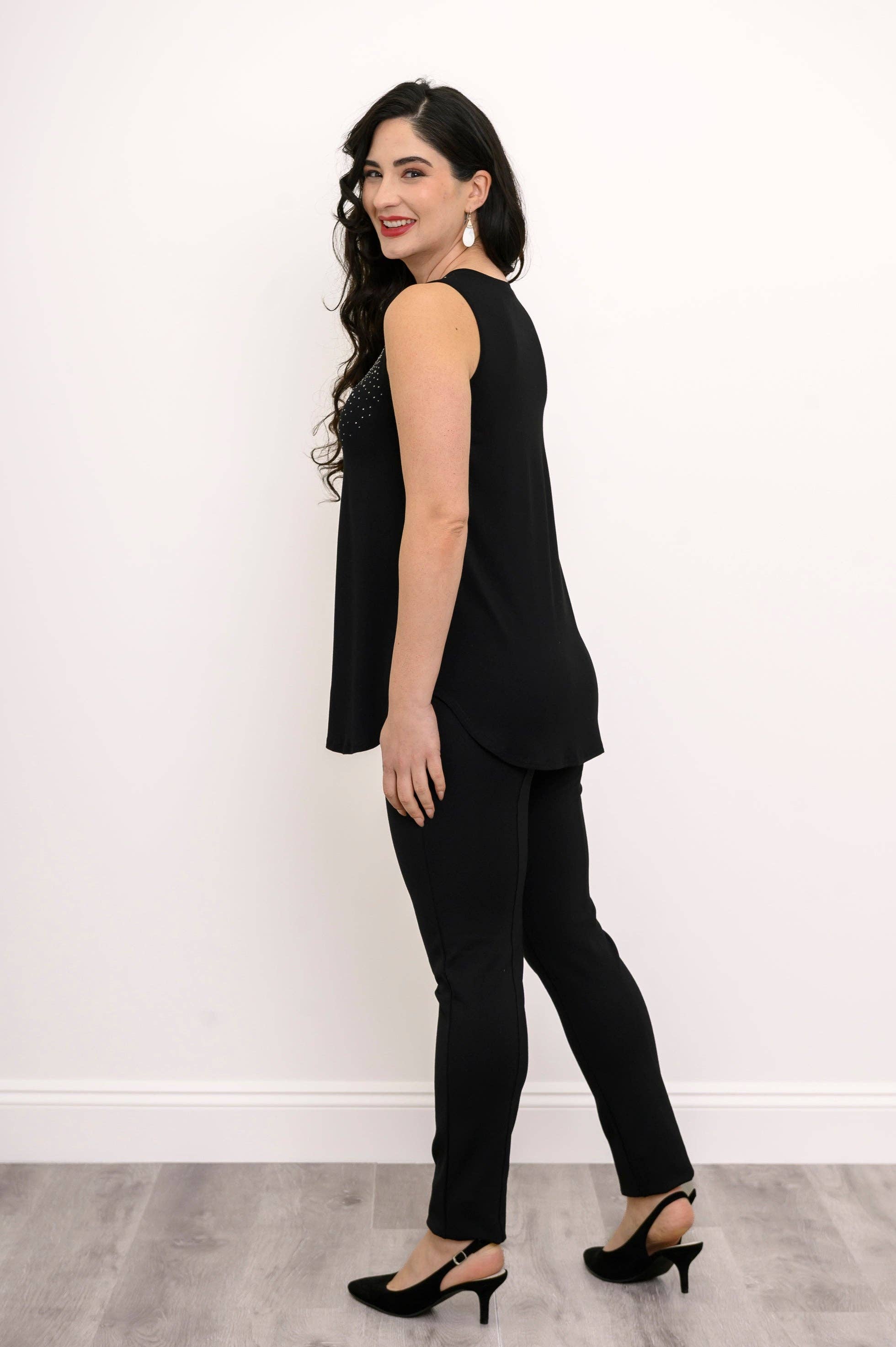 Blue Sky Clothing Co LLC – wholesale Tunic – Women’s – Jazz Tank, Black Diamond, Bamboo1