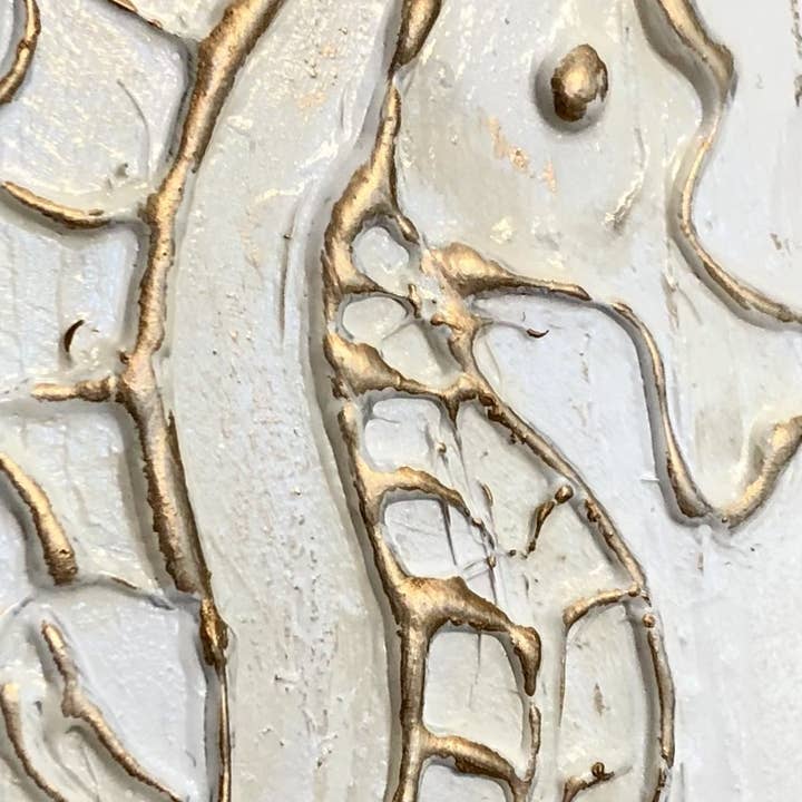 Coddiwomple - Vente Tableau/dessin - Hippocampe peint à la main, plage côtière, nautique5