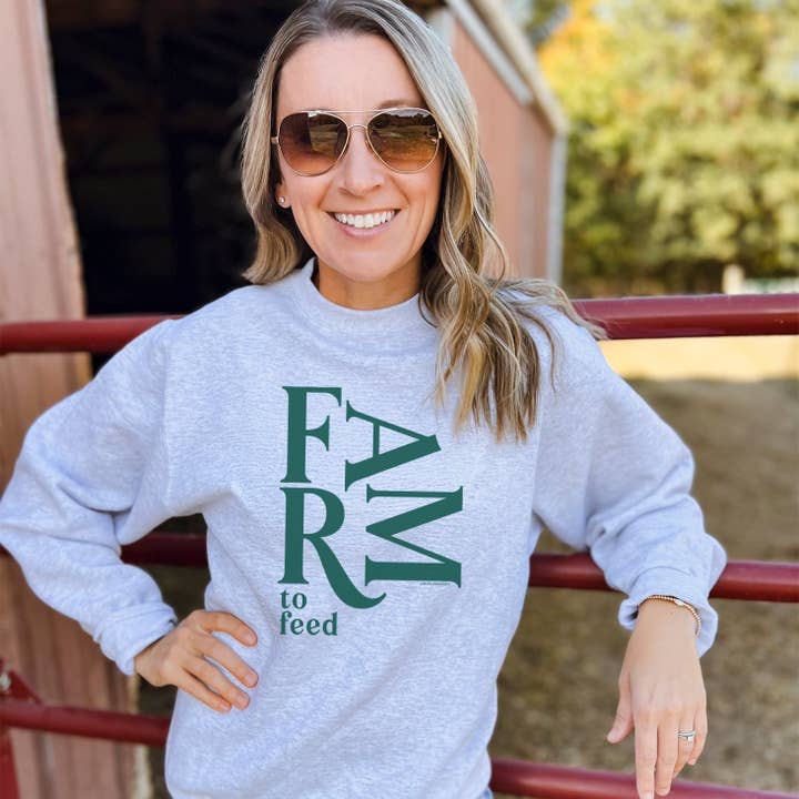 FARM TO FEED - Sweatshirt for wholesale by Lemon Lorraine's LLC