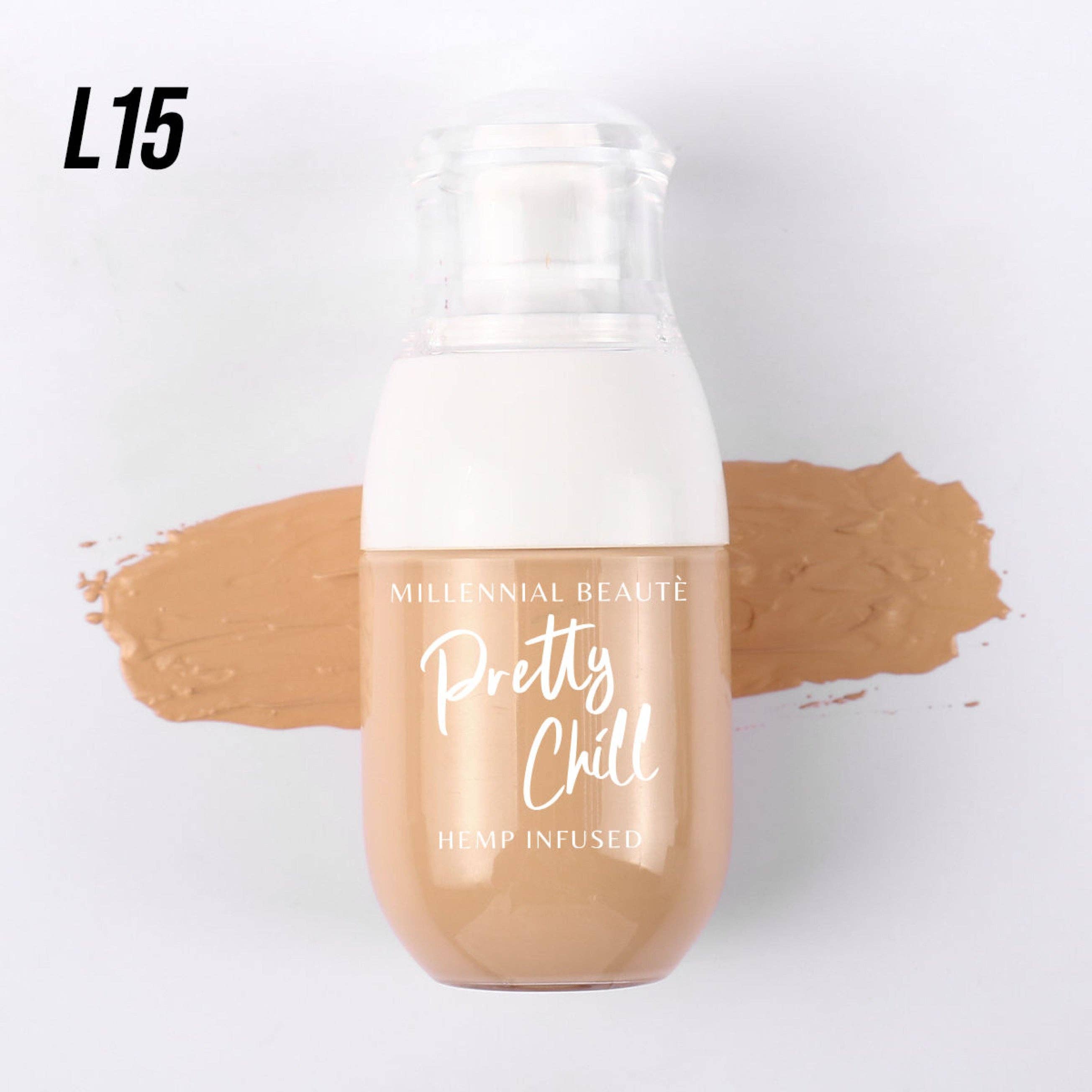 Millennial Beauté – wholesale Foundation – Full täckande foundation med SPF15 och hampfröolja2
