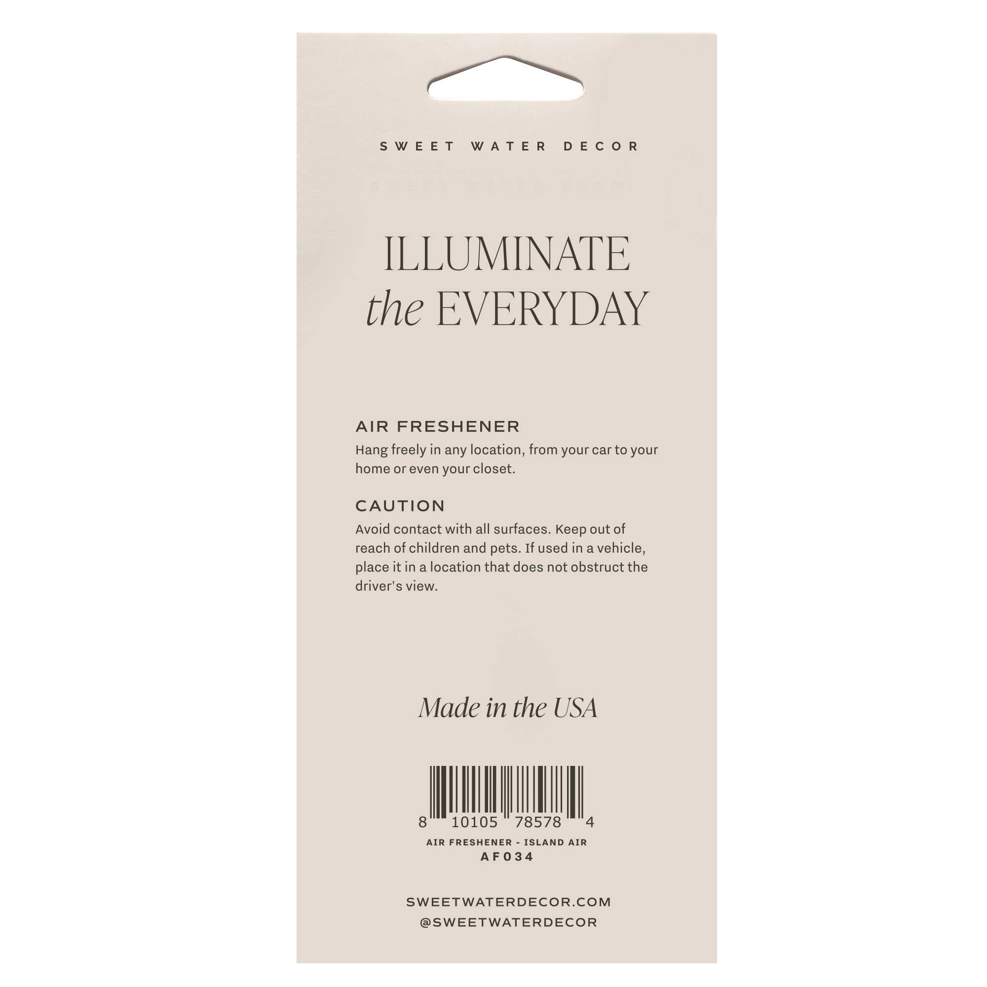 Sweet Water Decor - Wholesale Air Freshener - Island Air Hanging Air Freshener - Home Decor & Gifts1