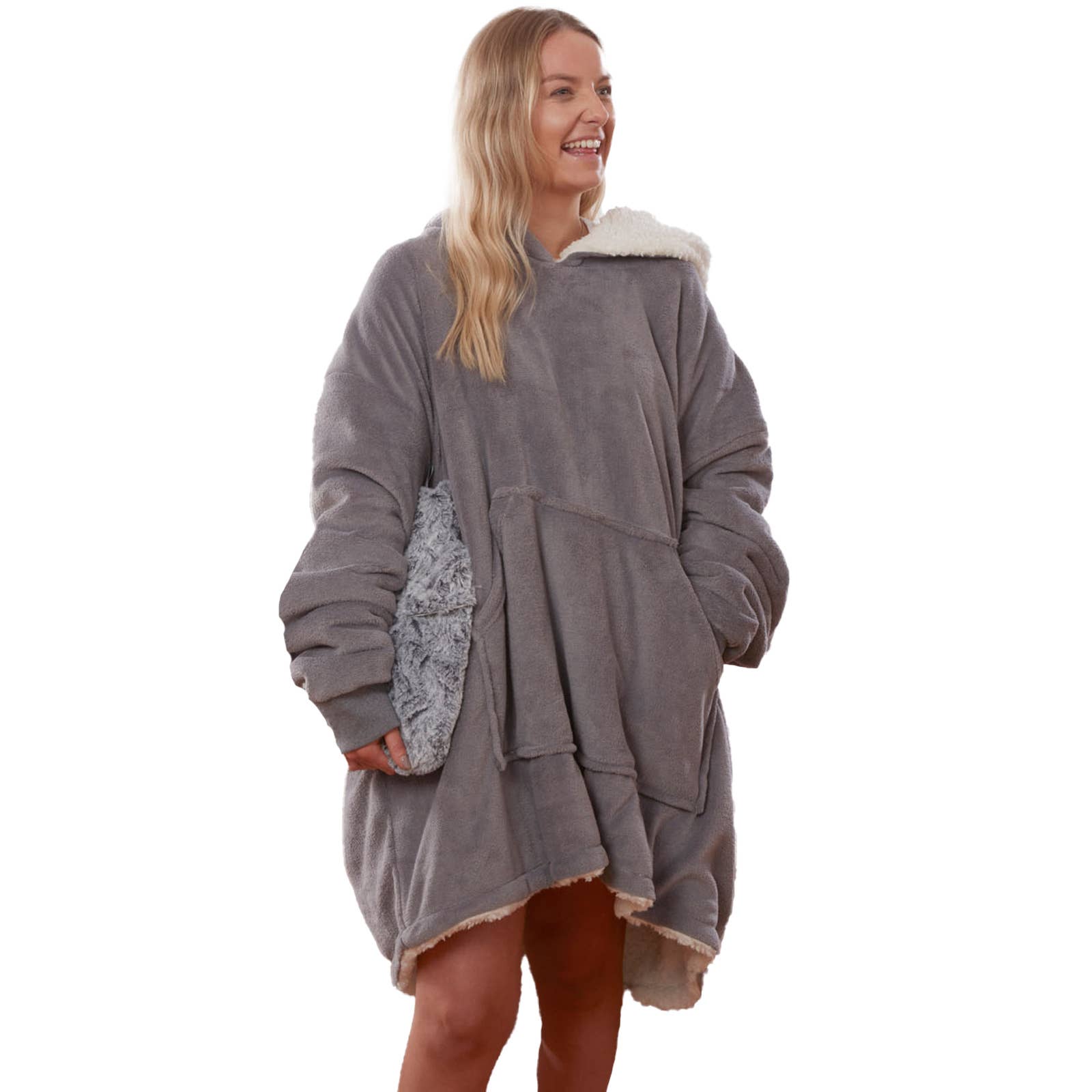 OHS - Wholesale Fleece - Women's - Sienna Oversized Hoodie Blanket Sherpa Fleece13