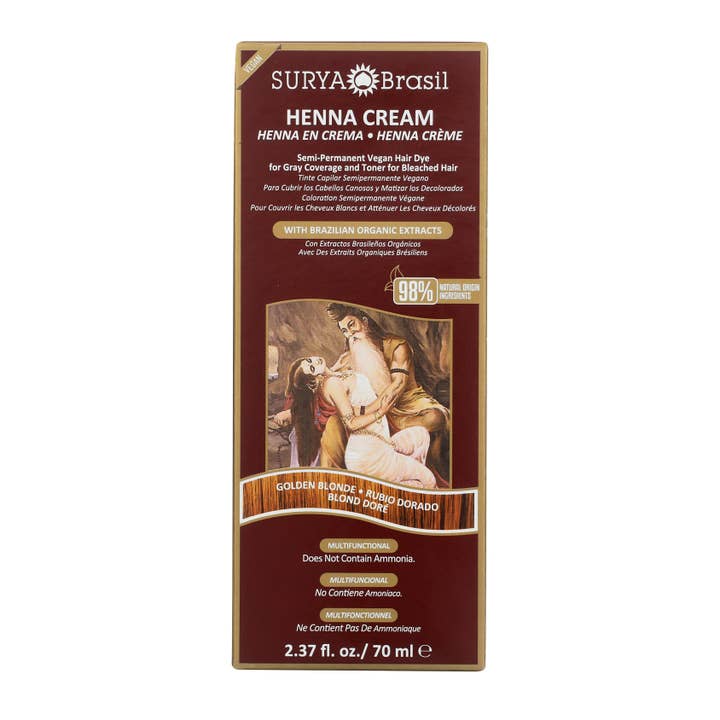 Henna Creme Gylden Blond for engroshandel hos Surya Brasil