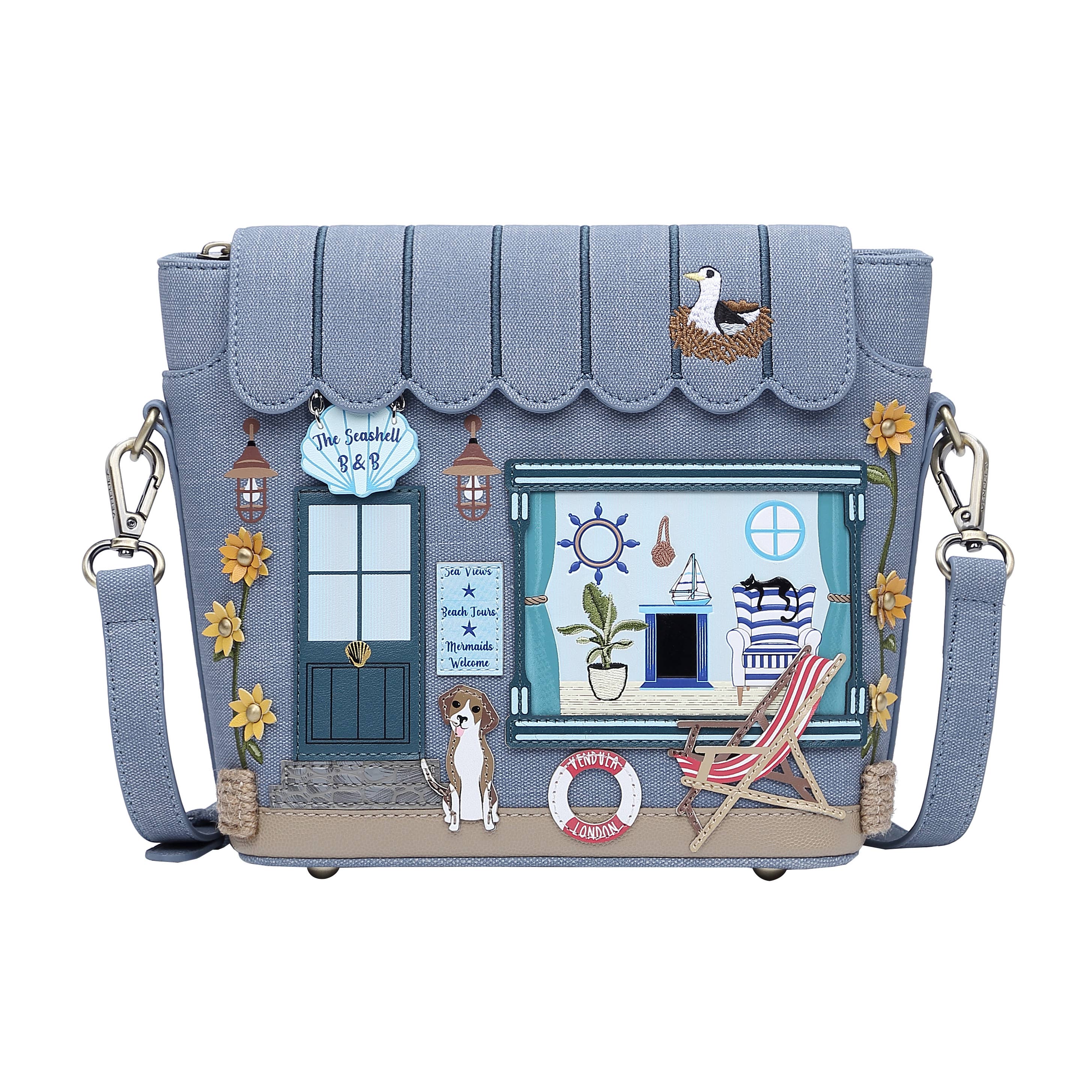 Vendula London Ltd - Wholesale Crossbody Bag - Women's - The Seashell B&B Crossbody Bag0