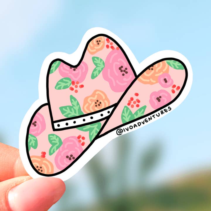 Sticker - Flower Hat for wholesale by Yeah Bunny