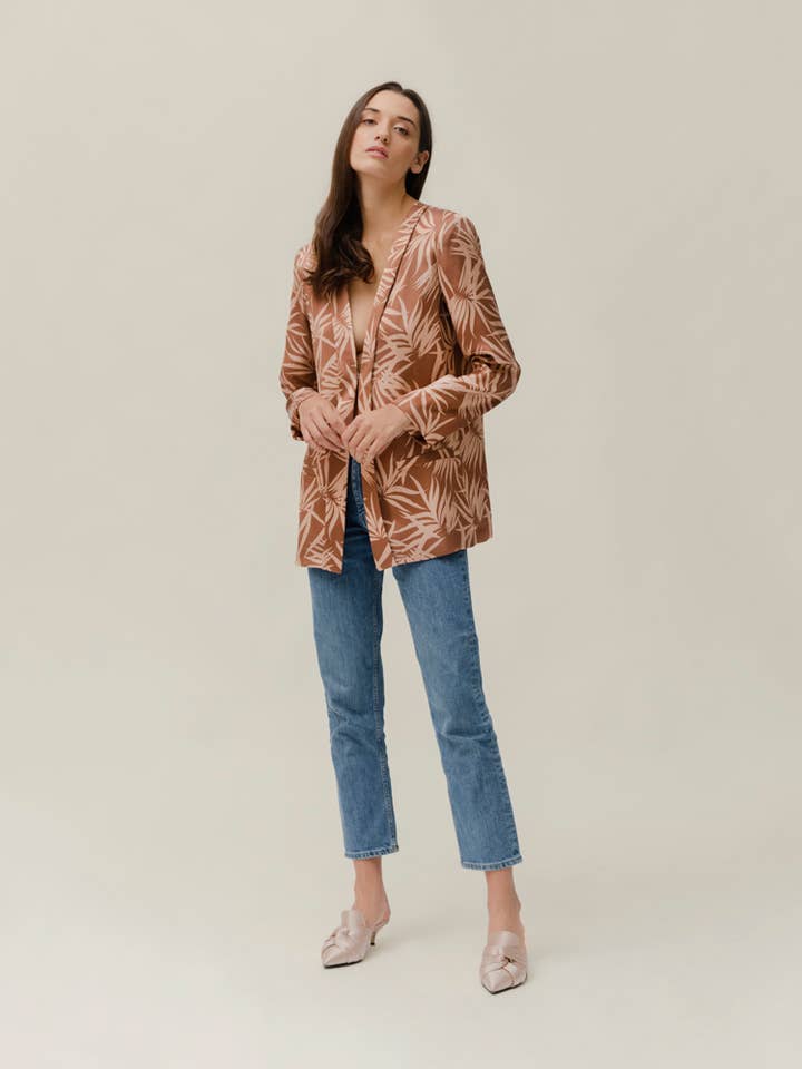 Cardigan Blazer Palm Safari for engroshandel hos PNLP Milano